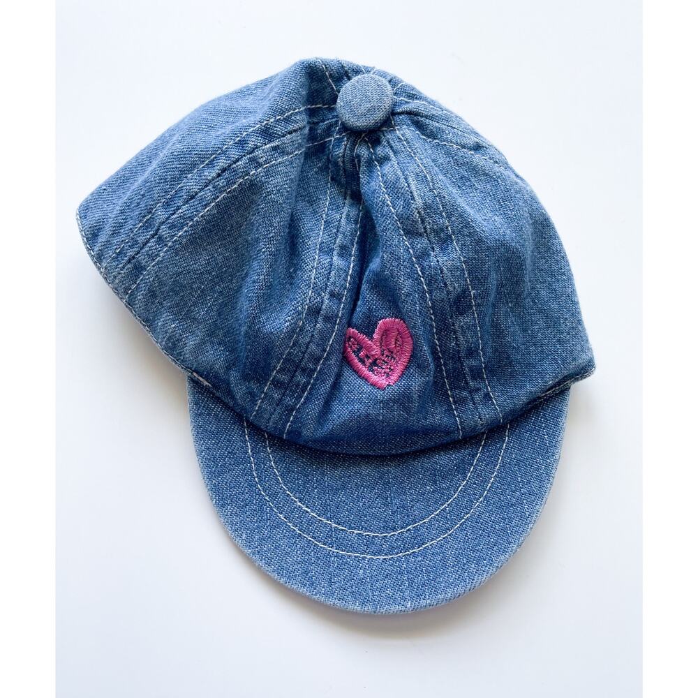 Vintage My Twinn Babies Denim Doll Hat With Heart